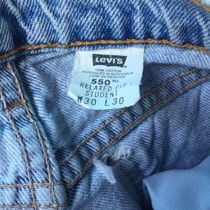 Vintg Levi Strauss 550 rlxd student fit orange tab